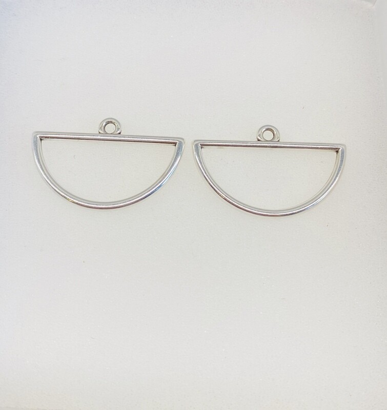 Pendant Open Sickle Silver