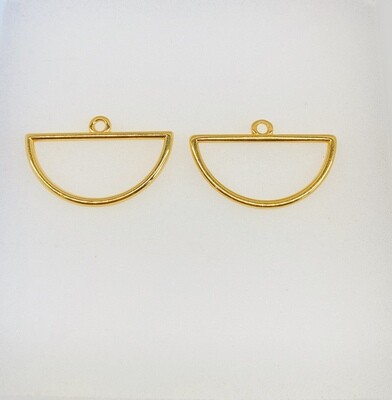 Pendant open Sickle Gold