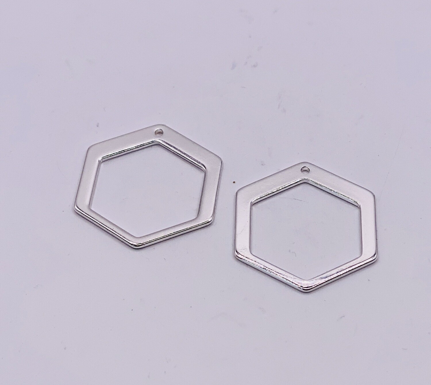 Pendant Hexagon Silver