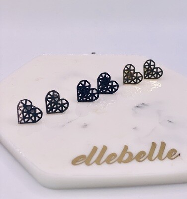 Earstuds &#39;Mosaic Heart&#39;