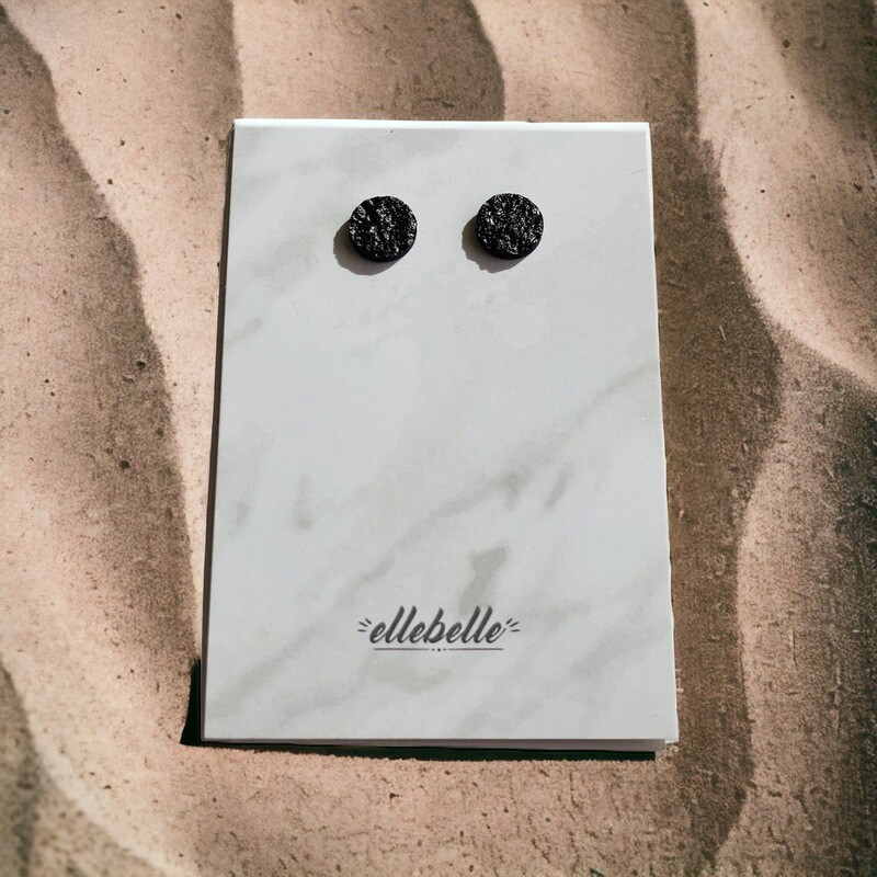 Studs Sparkling Black
