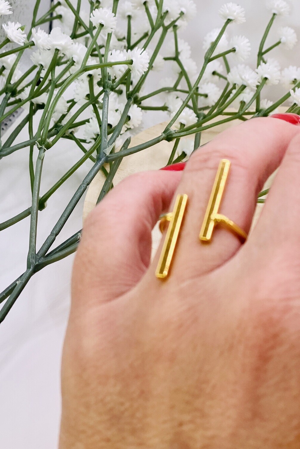Ring Geometrica, Colour: Gold