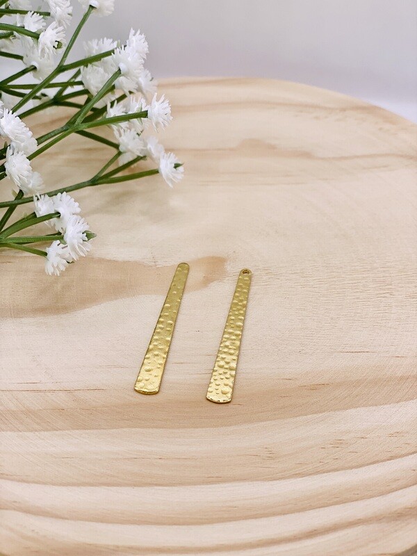 Pendant Stick Gold (Hammered)