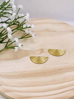 Pendant Circle Wave Gold