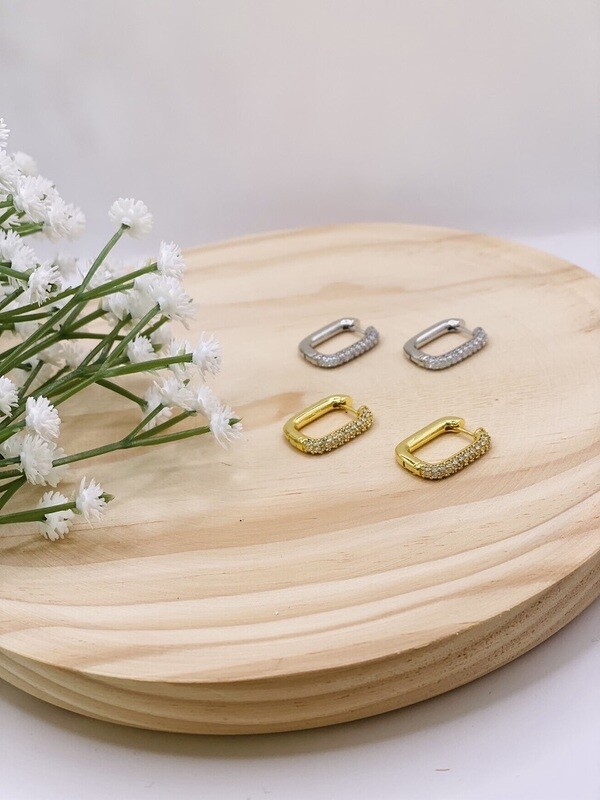 Earring Zirkona Loop