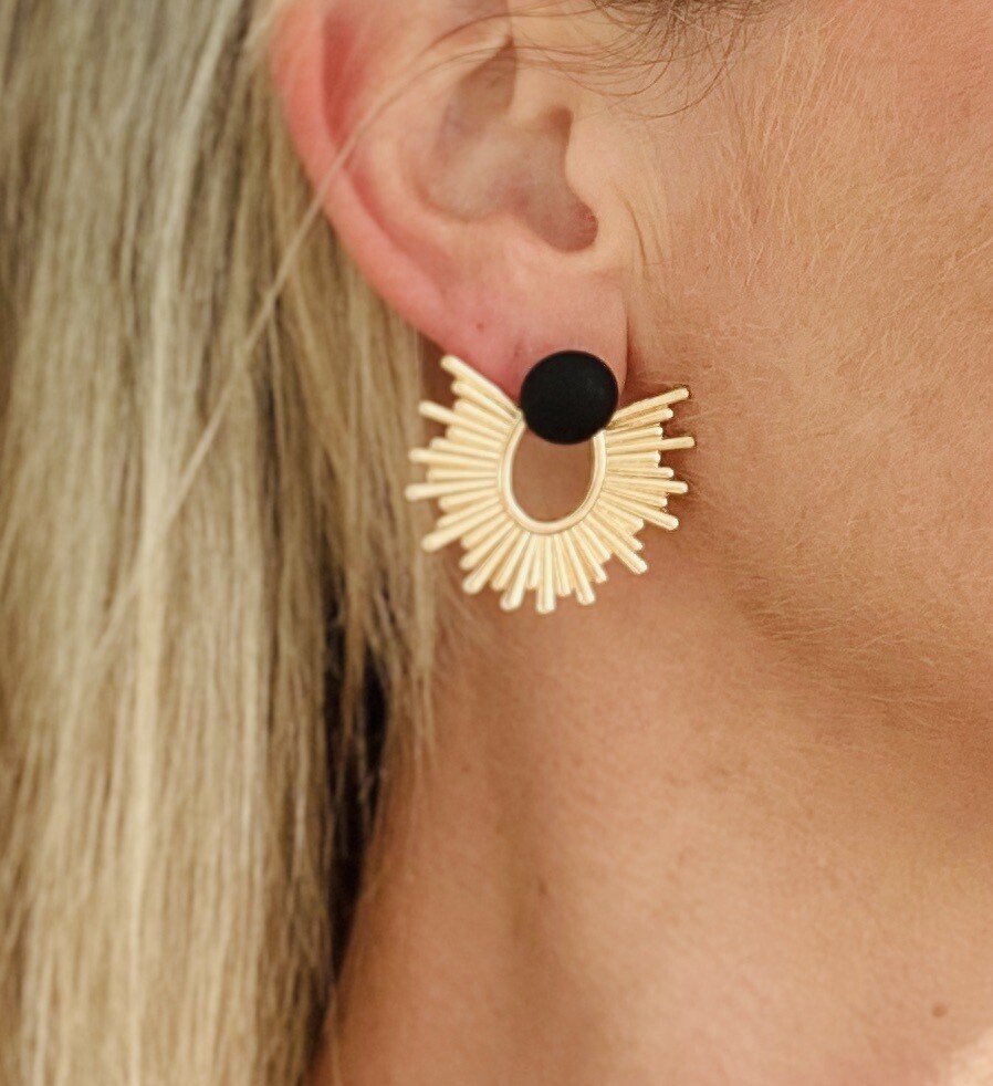 Gift box Les Tanelles (Earstuds &amp; Pendant), Pendant: Summer Vibe Gold