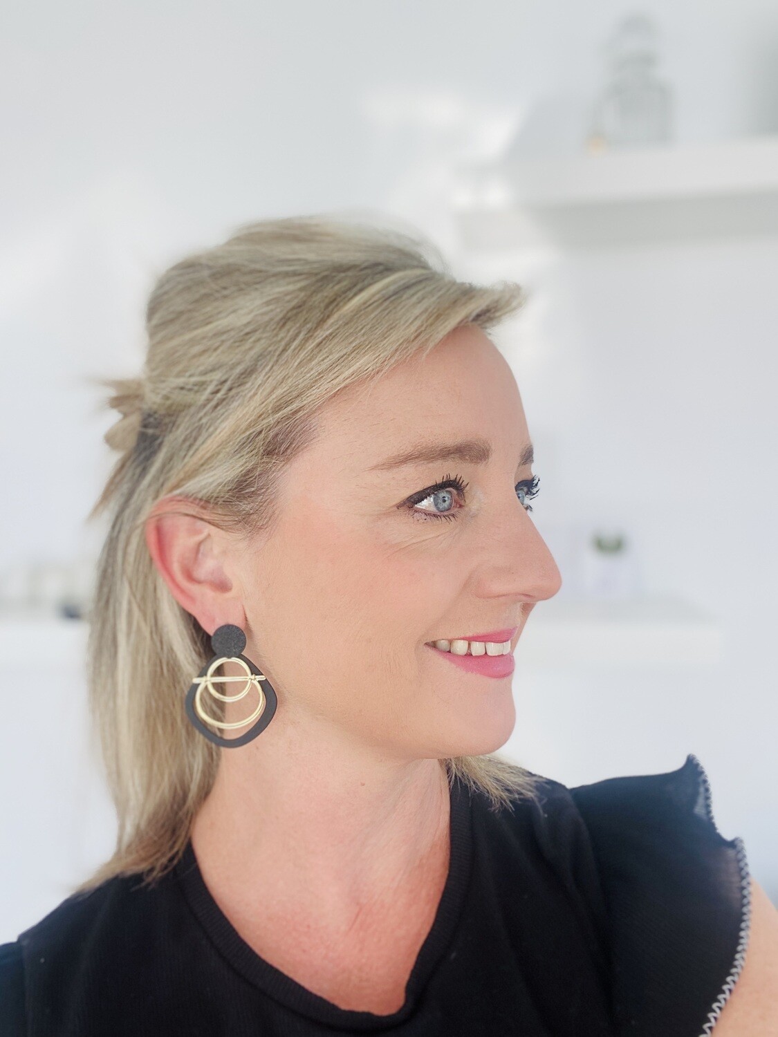 Earring Amazing Amber, Colour: Gold