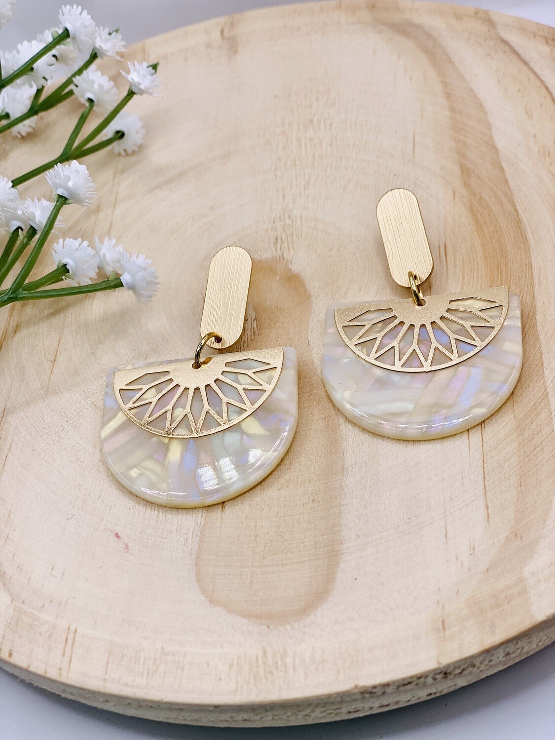 Earring Magic Marie, Colour: White Marie