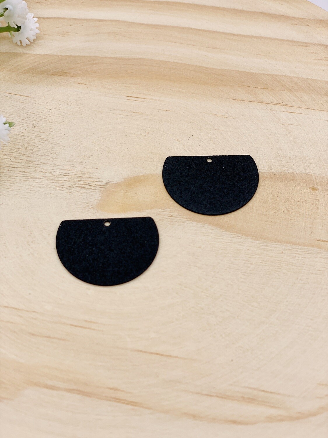 Pendant Moon Frosted, Colour: Black