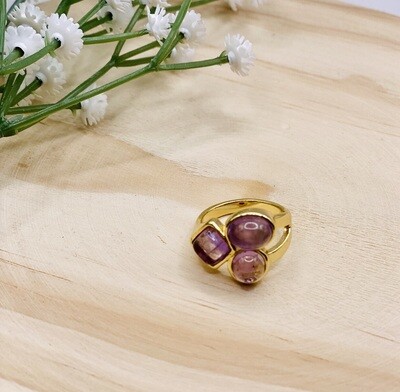 Amethyst Trio Ring