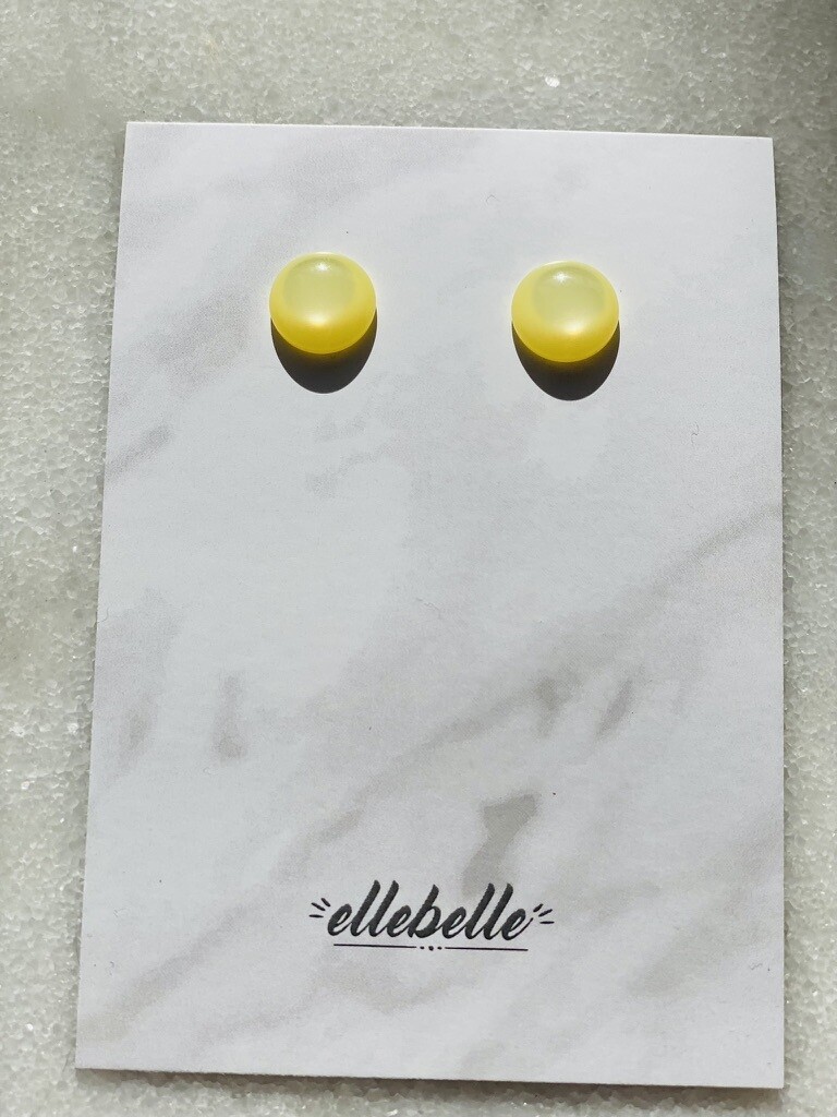 Earstuds Lime Yellow