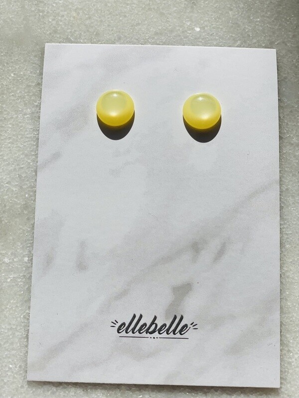 Earstuds Lime Yellow