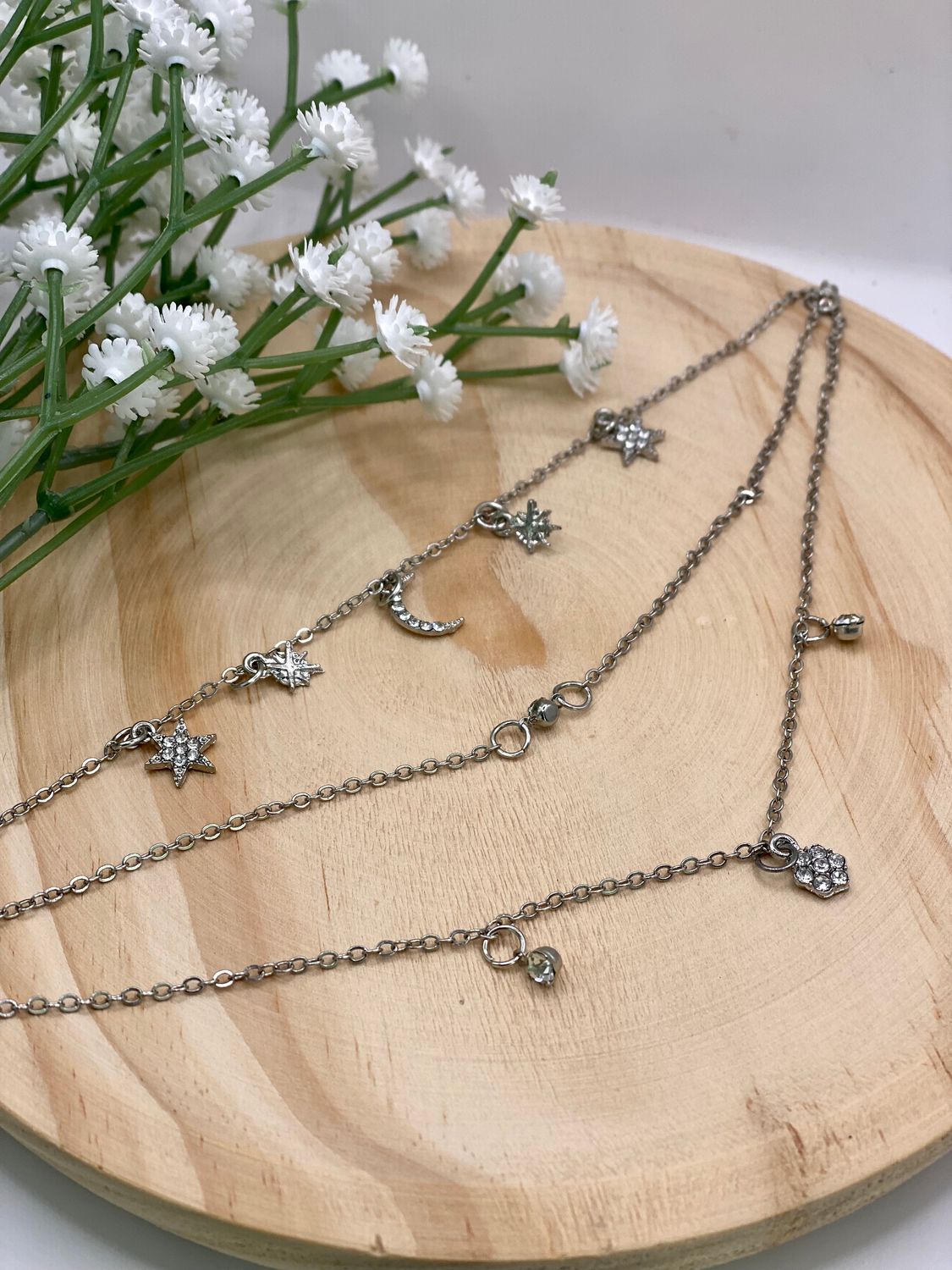 Anklet &#39;Flower Power&#39; Silver