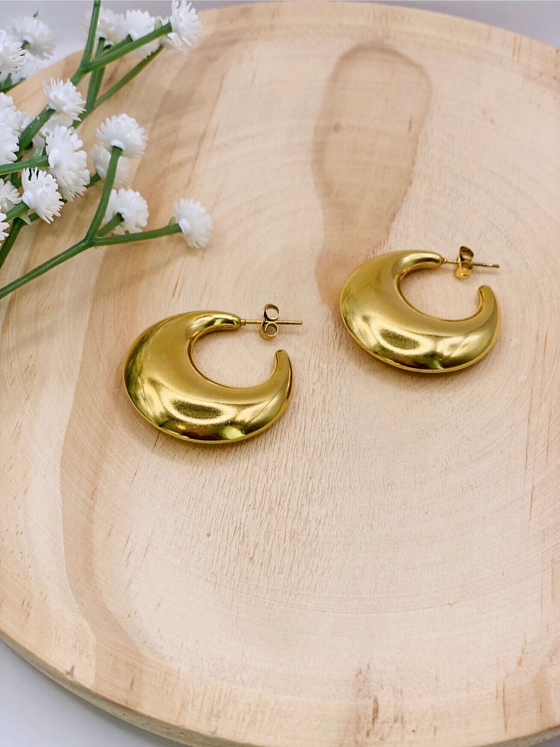 Earring Incredible creool, Colour: Gold
