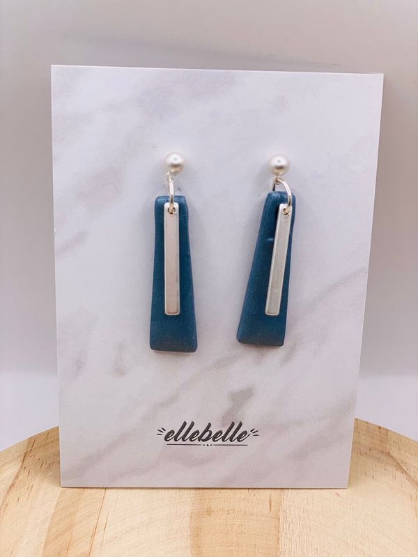 Metallic Jeans Earrings Bar