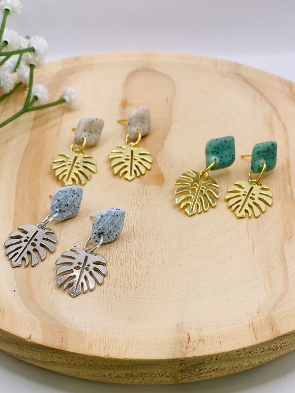 Earrings Leaf