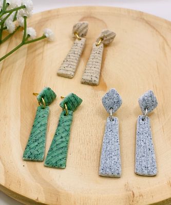 Earring Striped Bar
