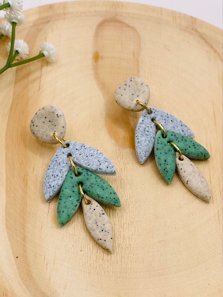 Statement Earring Leaf Nature