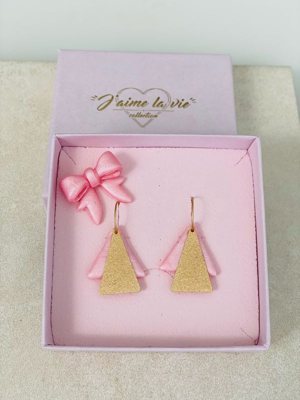 Earring Double Triangle