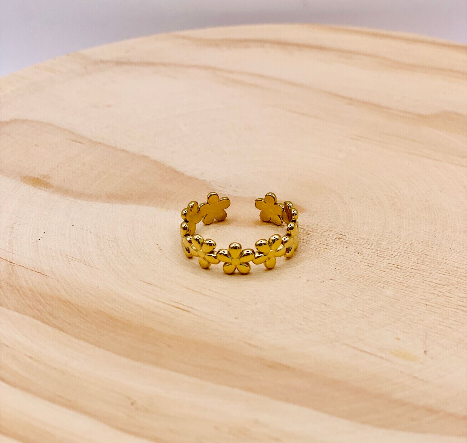 Ring Little Flowers, Colour: Gold