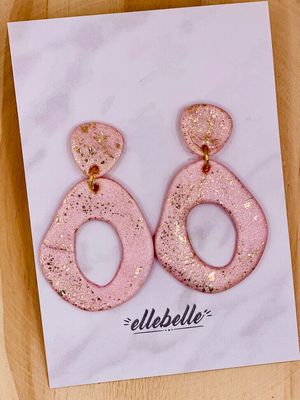 Statement Earring Shiny Pink