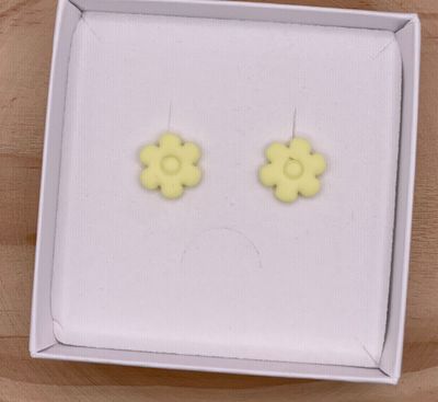 Earstuds Flower Pastel Yellow