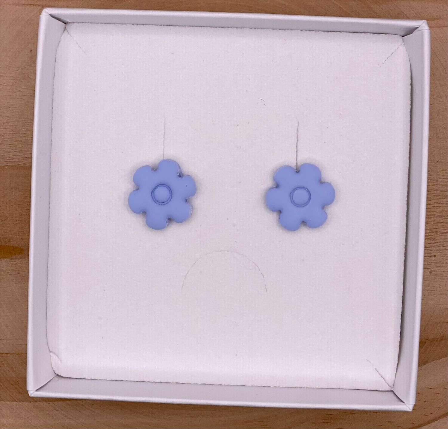 Earstuds Flower Pastel Blue