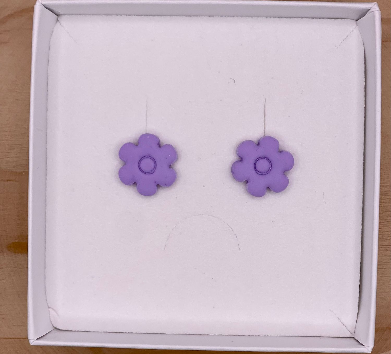 Earstuds Flower Lilac