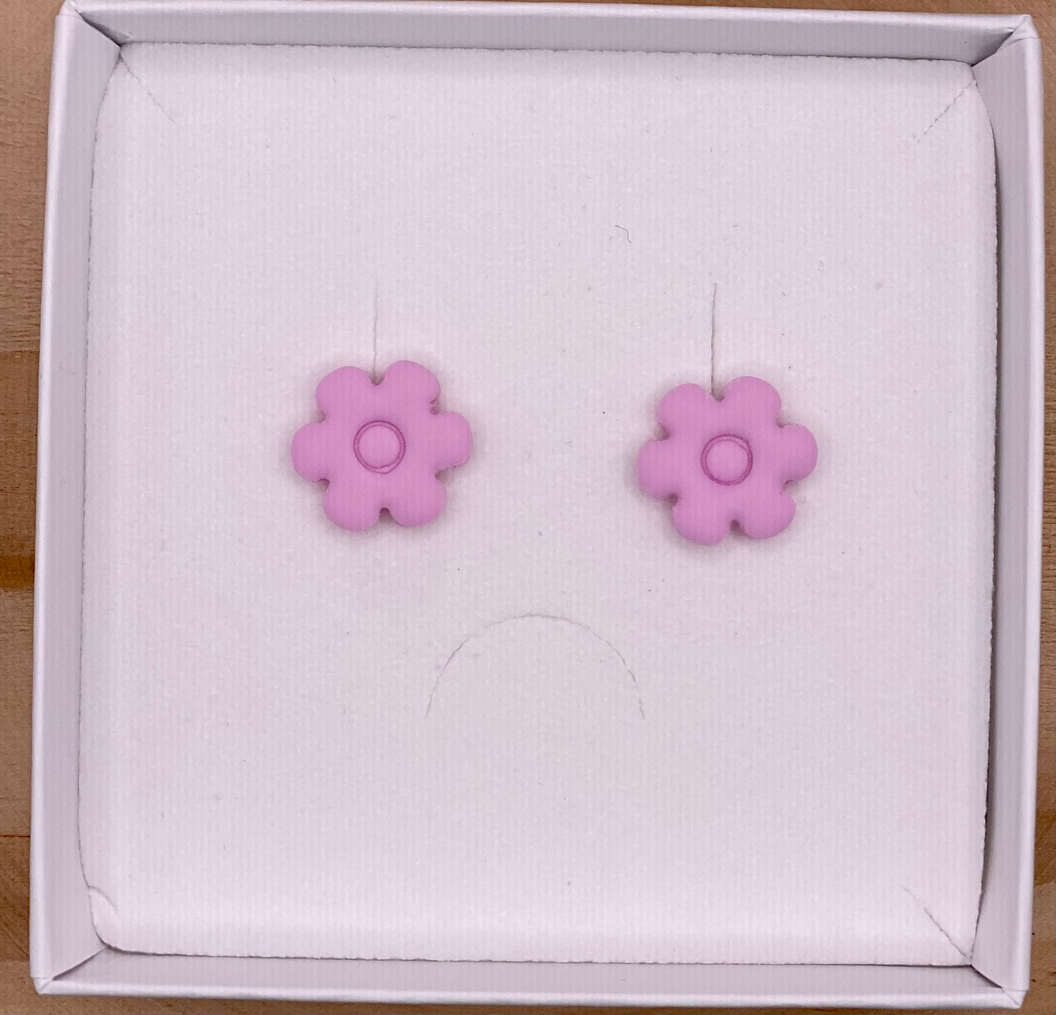 Earstuds Flower Rose Flamingo