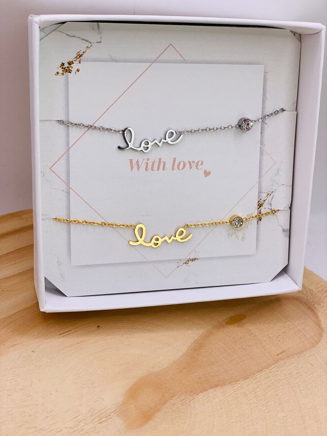 Gift Box &#39;With love&#39;  Love &amp; Stone