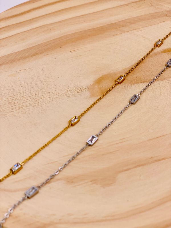 Anklet Crystal Quarz