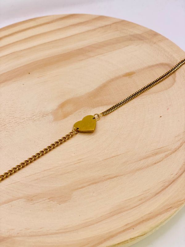 Anklet Heart Gold