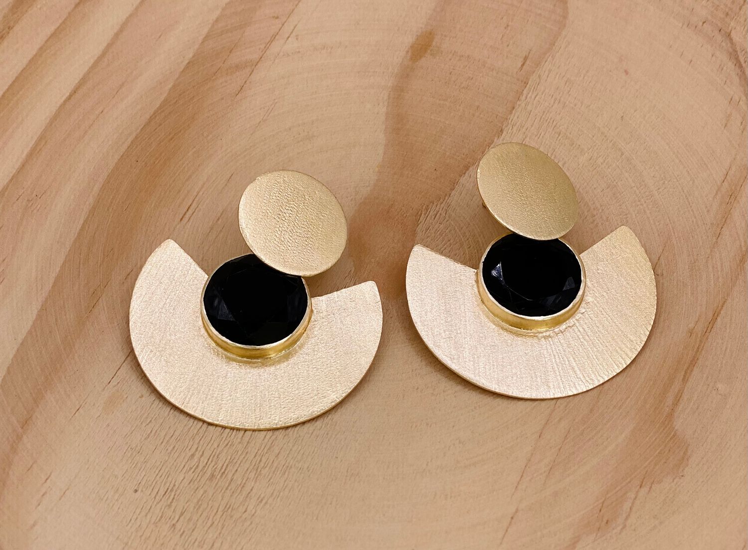 Lunar Glow Earrings, Color: Black