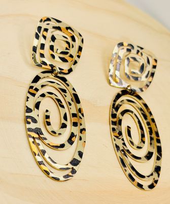 Panther Swirl Earring
