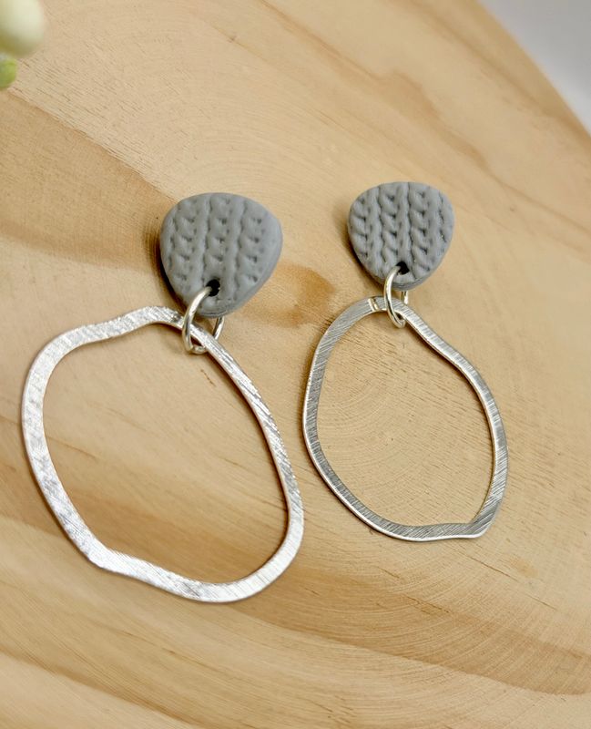 Textured Loop Earrings