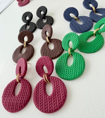 Circle Statement Earrings