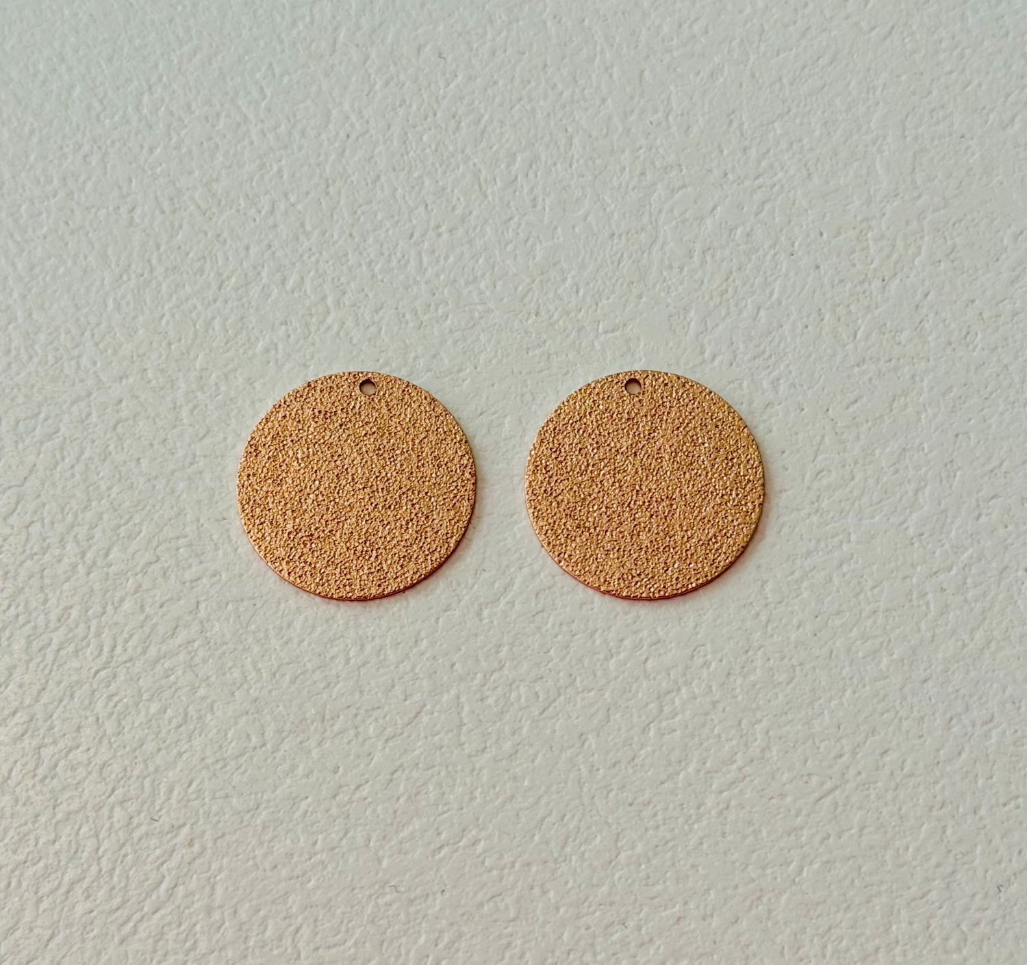 Pendant Drop Circle Rose Gold