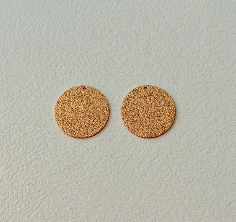 Pendant Drop Circle Rose Gold