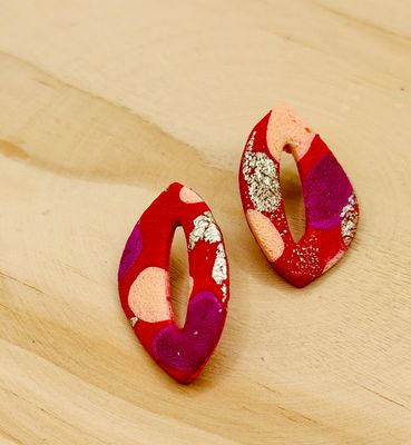 Scarlet Loop Earrings