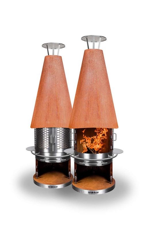 Grillinox 700 mit Glastüren und langer Haube, incl. 5 x Gratiszubehör im Wert > 1'000.- Fr: Edelstahltüren, Edelstahlgrillrost, Fettauffangschale, Wok / Steakpfanne, 2 Inox Ablagetablare