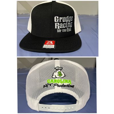 Grudge racing for the bag Black/white Trucker Hat