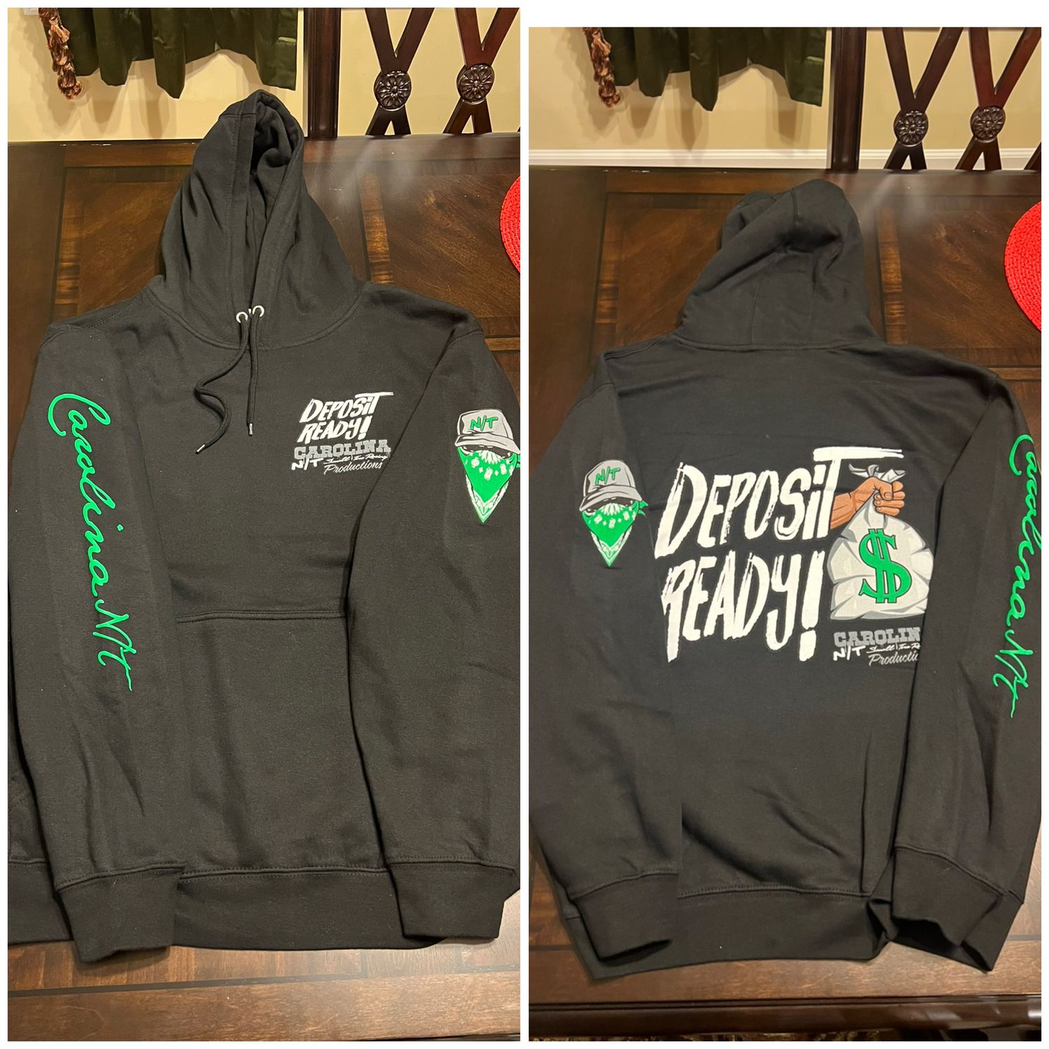 Deposit ready hoodies