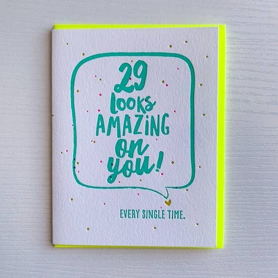 29 LOOKS AMAZING ON YOU CARD