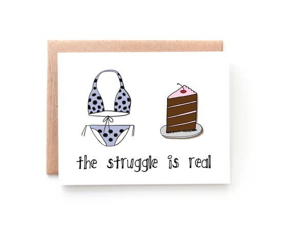 Cake Struggles Card