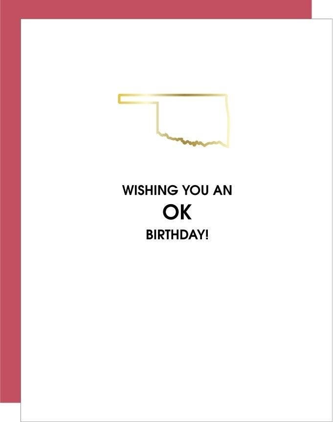 OK Birthday Card