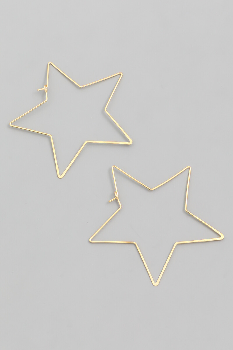 Wire Star Hoops