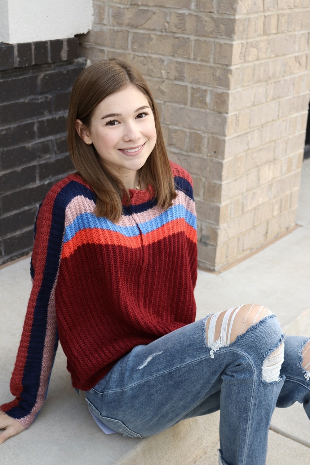 Chest Stripe Sweater
