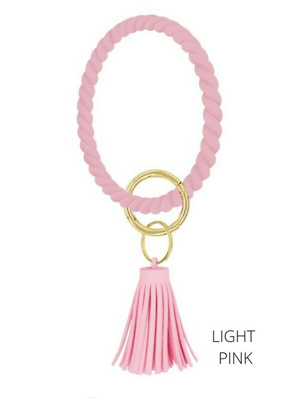 Twisted Keychain-Pink