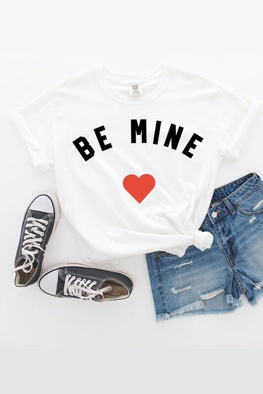 Be Mine Tee-Wht