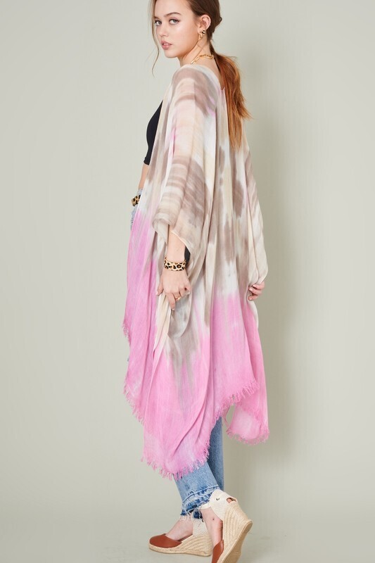 Ombre Kimono-Pink